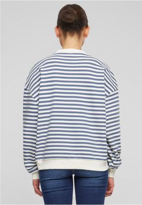 Stribet oversize sømandsskjorte - damer