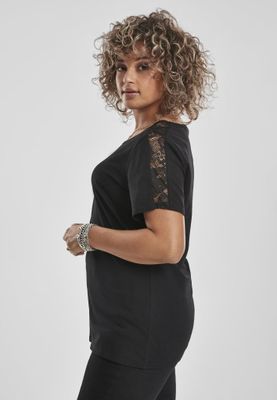 T-shirt with lace edge ladies