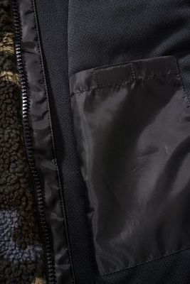 Vest in teddy fleece - darkcamo