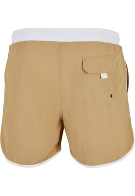 Retro Swimshorts White/Unionbeige