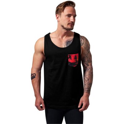 Contrast pocket jersey big tank
