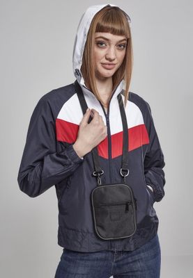Three-color windbreaker with hood lady