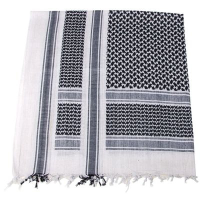 Shemagh white/black