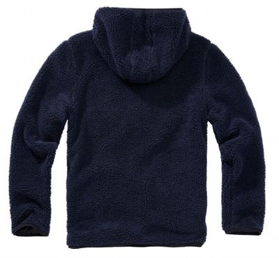 Navy teddyfleece worker pullover - men
