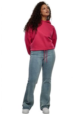 Kort oversized hoodie dam