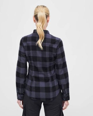 Women's flannel shirt - black/grey