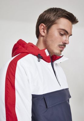 3-tone pullover padded jacket