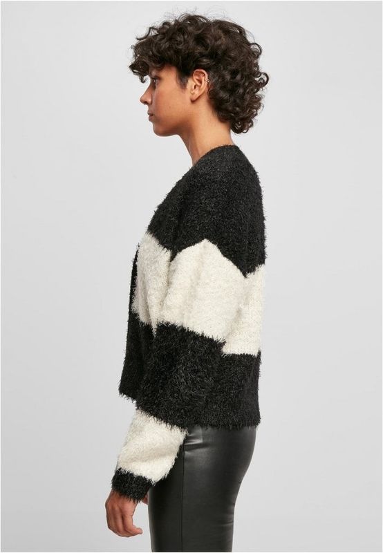 ladiesshortoversizedfeathercardiganblackwhitesand5xl-2.jpg