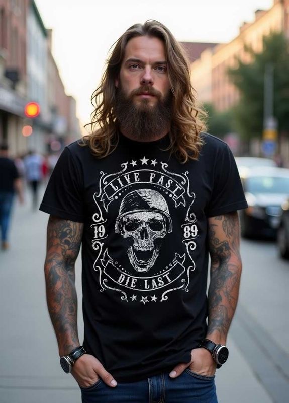 Live fast die last t-shirt