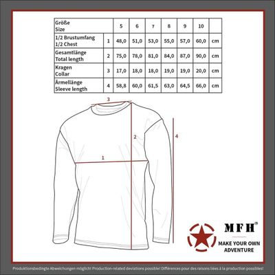 Long -sleeved undershirt
