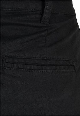 Mixed linen trousers with high waist for women