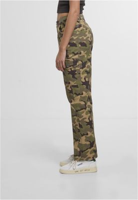 Byxor med camouflage mönster regular – green camo