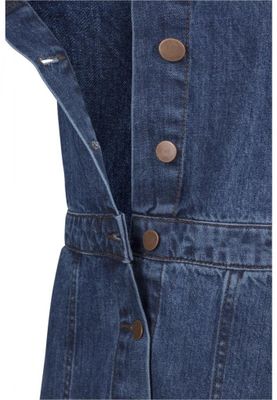 Ladies Denim Dungarees Dress
