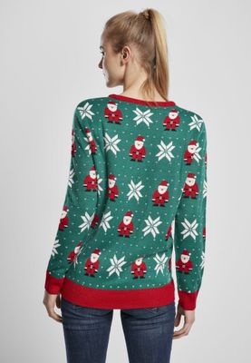 Grøn juletrøje med alvedame