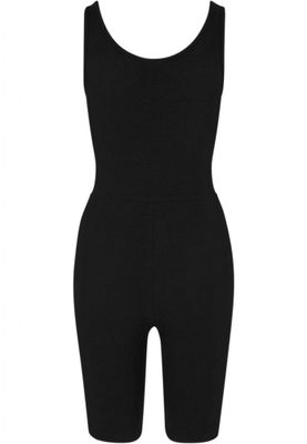 Stretchy jumpsuit with short sleeves and legs