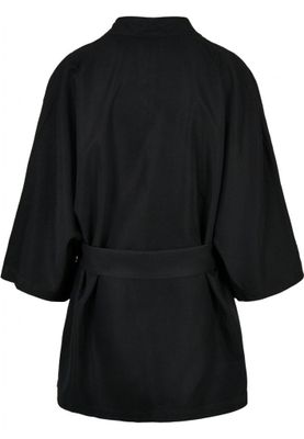 Ladies Viscose Twill Kimono Coat