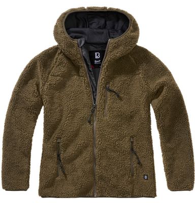 Teddy Fleece zip jacket olive - Ladies