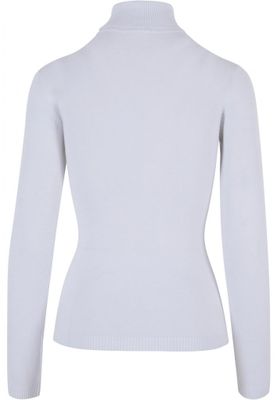 Elegant strikket sweater med rullekrave