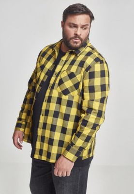 Flannel shirt black/yellow