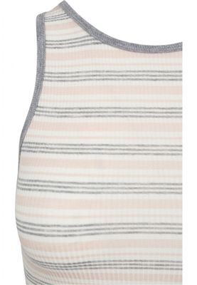 Stribet sweater uden arme