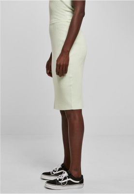 Ladies Rib Knit Midi Skirt
