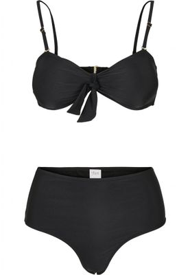 Black bikini with high panties