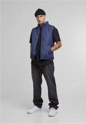 Stylish Olive Green Quilted Vest for Men