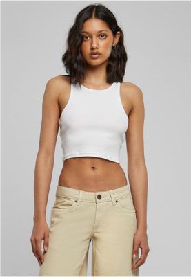 2-pak ribbede crop toppe