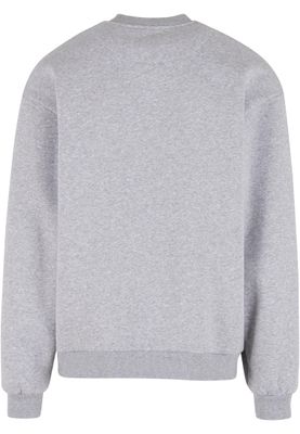 Tröja för herr med fluffy – ljusgrå melange