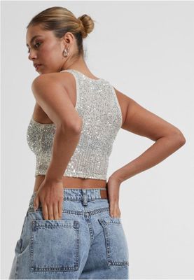 Ladies Sequins Cropped Top