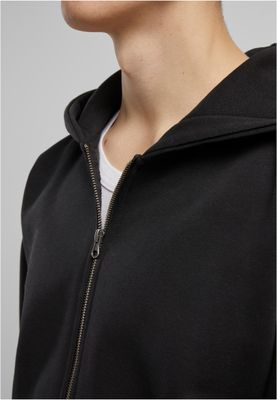 Vintage Heavy Zip Hoodie Huvtröja för herr – svart