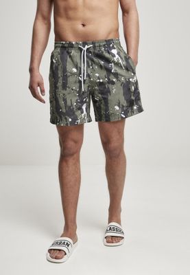 White dot camo aop swimming shorts