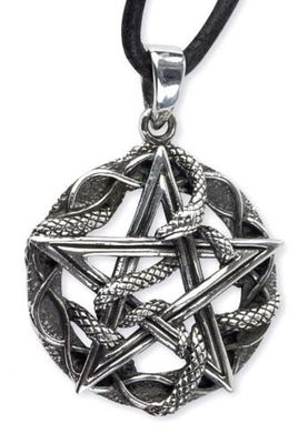 Snake pentagram halsband