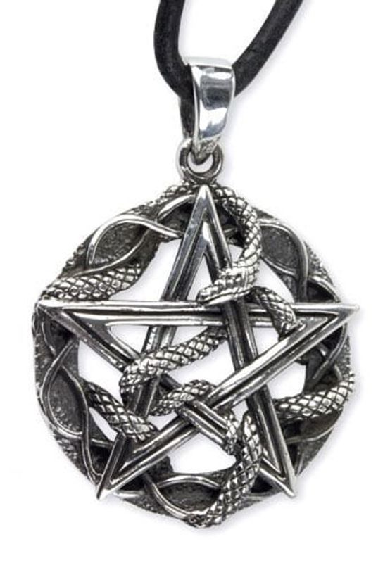 Slange pentagram halskæde