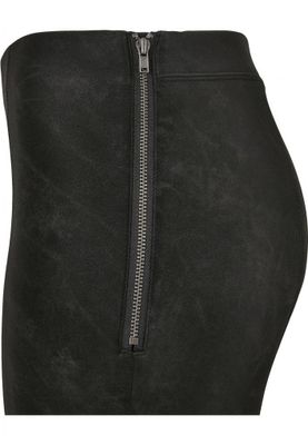 Women's trousers in washed faux clothing