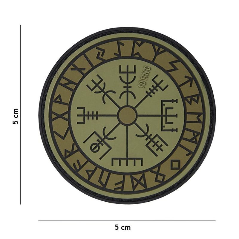 Road visor - Green/brown - PVC patch