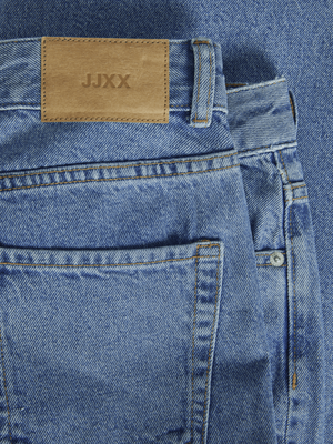Vaskede slidte brede jeans damer