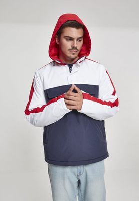 3-tone pullover padded jacket