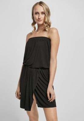 Short dress without shoulder straps