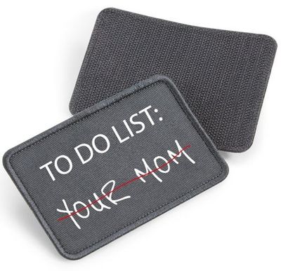 To Do List - fabric patch with velcro