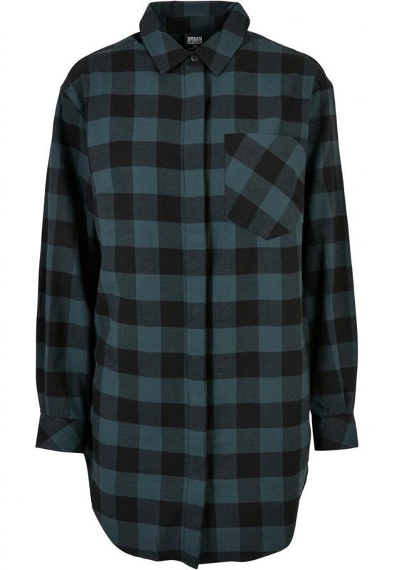 Oversize flanellklänning - dam
