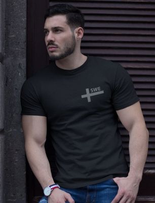 SWE gray flag T-shirt