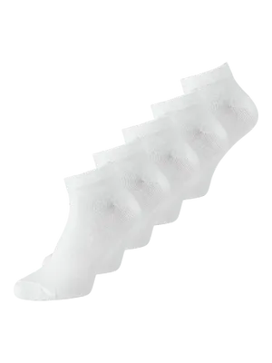 Vita Bambu Ankelstrumpor – 5-pack Låga Herrsockor