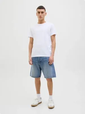 Löst sittande jeansshorts herr