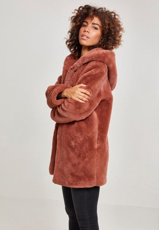 Ladies Hooded Teddy Coat