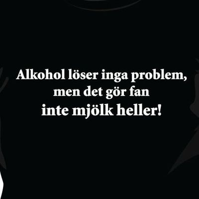 Alkohol löser inga problem T-shirt