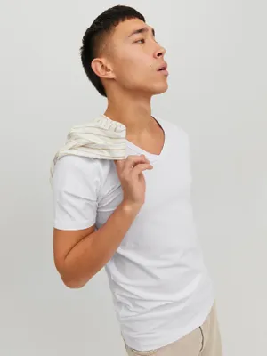 V-ringad T-shirt herr