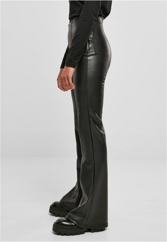 Ladies Synthetic Leather Flared Pants