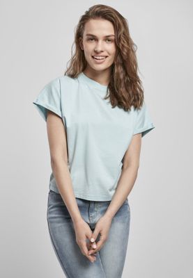 Kort t-shirt til kvinder med sænket arm