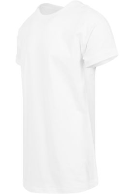 Long Shaped Turnup Tee White